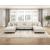 Robstown L-Shaped Microfiber 4‑Piece Modular Sectional