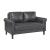 Hector Faux Leather Loveseat