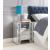 Sonia 97028 Mirrored/Faux Agate Accent Table/Nightstand