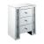 Sonia 97028 Mirrored/Faux Agate Accent Table/Nightstand