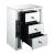 Sonia 97028 Mirrored/Faux Agate Accent Table/Nightstand