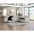 Myrtle U-Shape Chenille 3‑Piece Sectional with Pull‑out Bed & Hidden Storage