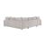 Myrtle U-Shape Chenille 3‑Piece Sectional with Pull‑out Bed & Hidden Storage