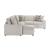 Myrtle U-Shape Chenille 3‑Piece Sectional with Pull‑out Bed & Hidden Storage