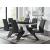 SM 9702 5-Piece PU/Wood Dining Room Set