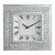 Lotus 97044 Mirrored/Faux Crystals Wall Clock