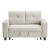 Robinson Boucle Loveseat with Pull‑out Bed, Shelves & Charging Ports