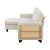 Robinson Boucle Sectional Sofa with Reversible Chaise, Pull‑out Bed, Shelves & Charging Ports