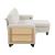 Robinson Boucle Sectional Sofa with Reversible Chaise, Pull‑out Bed, Shelves & Charging Ports