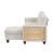 Robinson Boucle Sectional Sofa with Reversible Chaise, Pull‑out Bed, Shelves & Charging Ports
