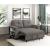 Robinson Boucle Loveseat with Pull‑out Bed, Shelves & Charging Ports