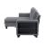 Robinson Boucle Sectional Sofa with Reversible Chaise, Pull‑out Bed, Shelves & Charging Ports