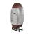 Brancaster Top Grain Leather/Aluminum Wine Cooler Cabinet