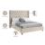 Barolo Velvet Queen Size Bed