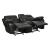 Marille Leatherette Double Glider Reclining Loveseat