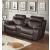 Marille Leatherette Double Glider Reclining Loveseat
