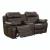 Marille Leatherette Double Glider Reclining Loveseat