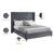 Barolo Velvet King Size Bed