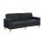 Carlton Faux Leather Convertible Sofa Bed