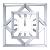 Mhina 97397 Mirrored Wall Clock