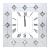 Hessa 97406 Mirrored/Faux Rhinestones Wall Clock