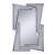 Noralie 97571 Mirrored/Faux Diamonds Wall Mirror
