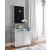 Nysa 97577 Mirrored/Faux Crystals Cabinet/Console Table