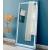 Noralie 97600 Mirrored/Faux Diamonds Accent Floor Mirror w/LED Light