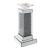 Rekha 97615 Mirrored/Faux Crystals Accent Candleholder