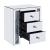 Noralie 97640 Mirrored/Faux Diamonds Accent Table/Nightstand