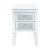 Nowles 97651 Mirrored/Faux Stones Accent Table