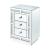 Mallika 97653 Mirrored/Faux Crystals Accent Table/Nightstand