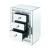 Mallika 97653 Mirrored/Faux Crystals Accent Table/Nightstand