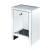 Noralie 97654 Mirrored/Faux Diamonds Accent Table/Nightstand