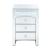 Nysa 97655 Mirrored/Faux Crystals Accent Table/Nightstand w/ LED