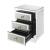 Lavina 97660 Mirrored/Faux Diamonds Accent Table/Nightstand