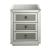 Lavina 97660 Mirrored/Faux Diamonds Accent Table/Nightstand