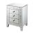 Caesia 97650 Mirrored/Faux Diamonds Accent Table/Nightstand