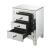 Nasa 97676 Mirrored/Pearl Accent Table/Nightstand