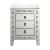Nasa 97676 Mirrored/Pearl Accent Table/Nightstand