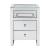 Malish 97685 Mirrored Accent Table/Nightstand w/LED