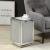 Lavina 97686 Mirrored/Faux Diamonds Accent Table