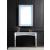 Noralie 97706 Mirrored/Faux Diamonds Wall Mirror w/LED Light