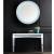 Noralie 97709 Mirrored/Faux Diamonds Wall Mirror w/LED Light