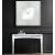 Noralie 97730 Mirrored/Faux Diamonds Wall Clock w/LED