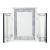 Noralie 97731 Mirrored/Faux Diamonds Tri-fold Mirror