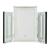 Nysa 97732 Mirrored/Faux Crystals Tri-fold Mirror w/ LED Light