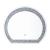 Noralie 97804 Mirrored/Faux Diamonds Wall Mirror w/LED Light