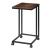 Taurus Wood Veneer/Metal Mobile Accent Table w/ Caster Wheels