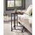 Taurus Wood Veneer/Metal Mobile Accent Table w/ Caster Wheels
